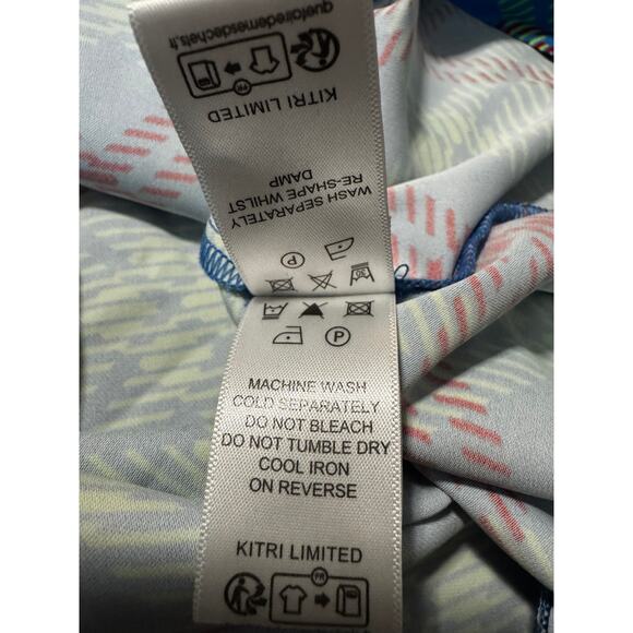 KITRI Lennox Blue Check Ruched Shirt Dress Size US 12 / UK 16 - Picture 7 of 8